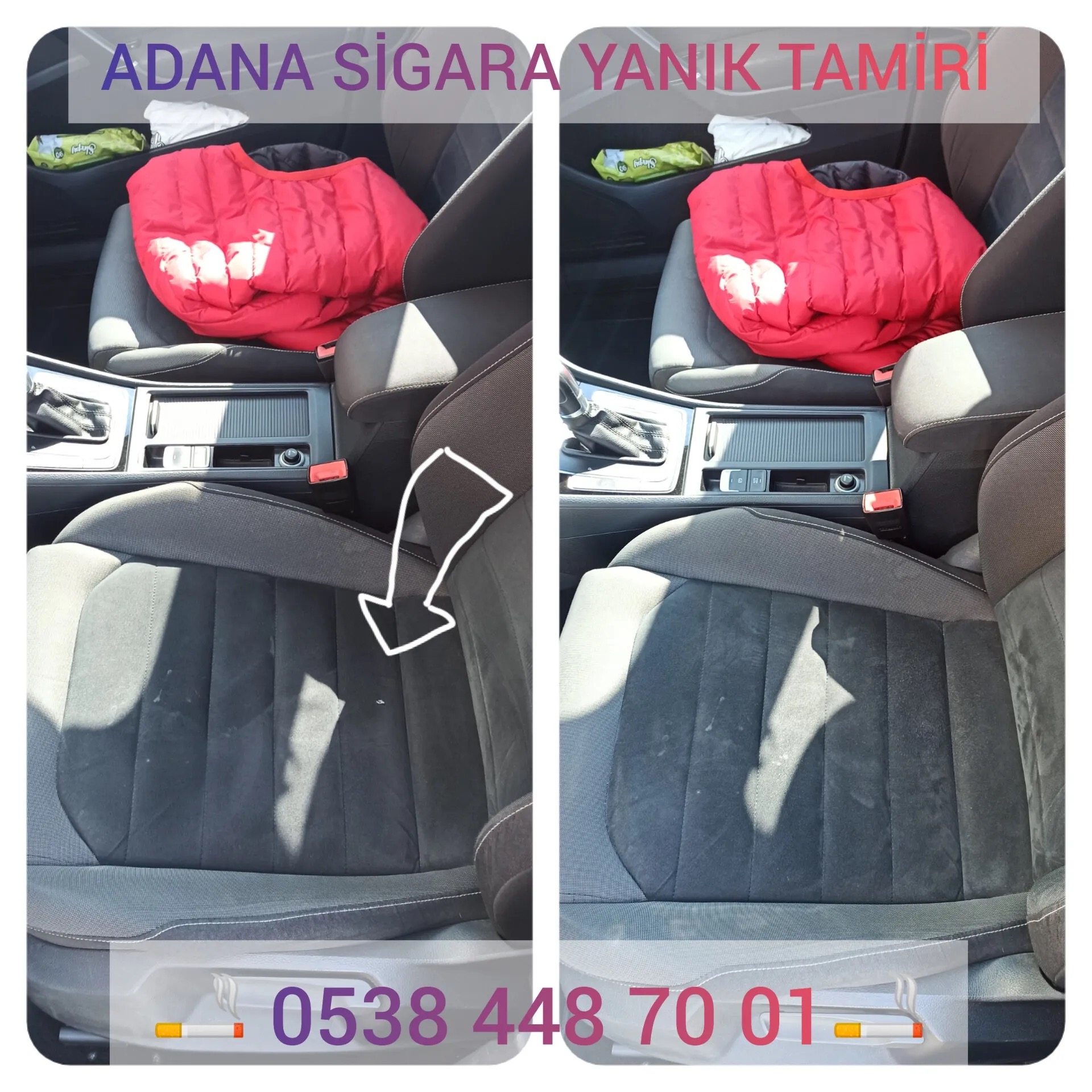 Adana Sigara Yanığı Tamiri uygulama örneği